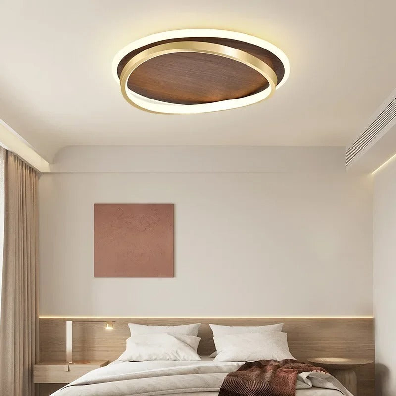 Kaia™ | Walnuss LED-Deckenleuchte