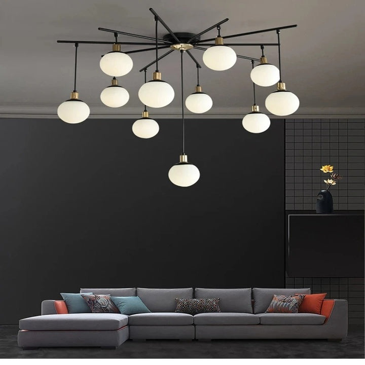 Reva™ | Nordic Multi-Light Glass Chandelier