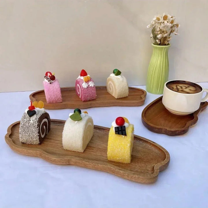 Haruki™ | Klassisches Serviertablett-Set aus Holz