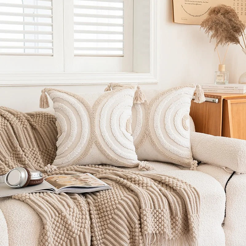 Fes™ | Boho-Kissenbezug mit Tufting