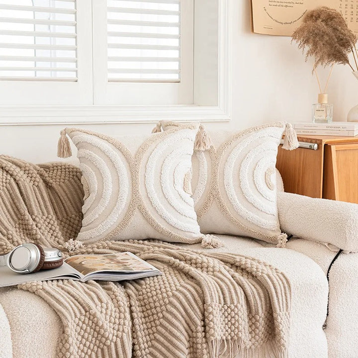 Fes™ | Boho-Kissenbezug mit Tufting
