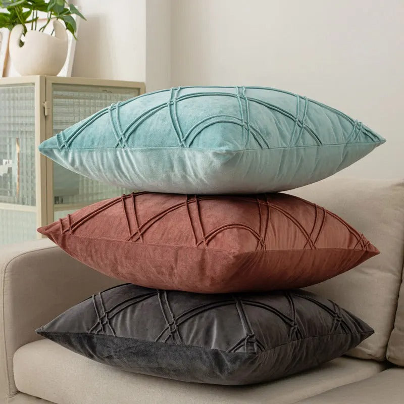 Firenze™ | Kissenbezüge aus Samt mit Knitteroptik