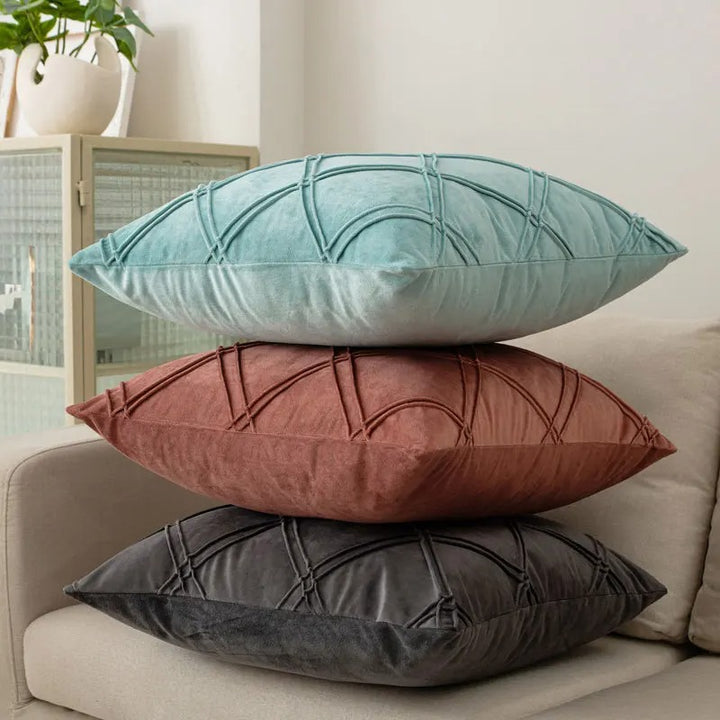 Firenze™ | Kissenbezüge aus Samt mit Knitteroptik