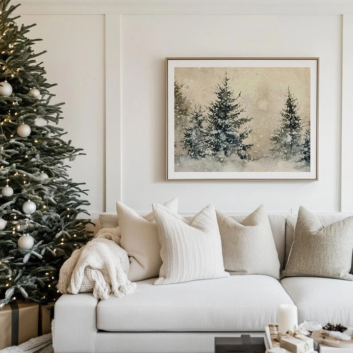 Klaus™ | Antike Weihnachtsmann-Leinwandkunst