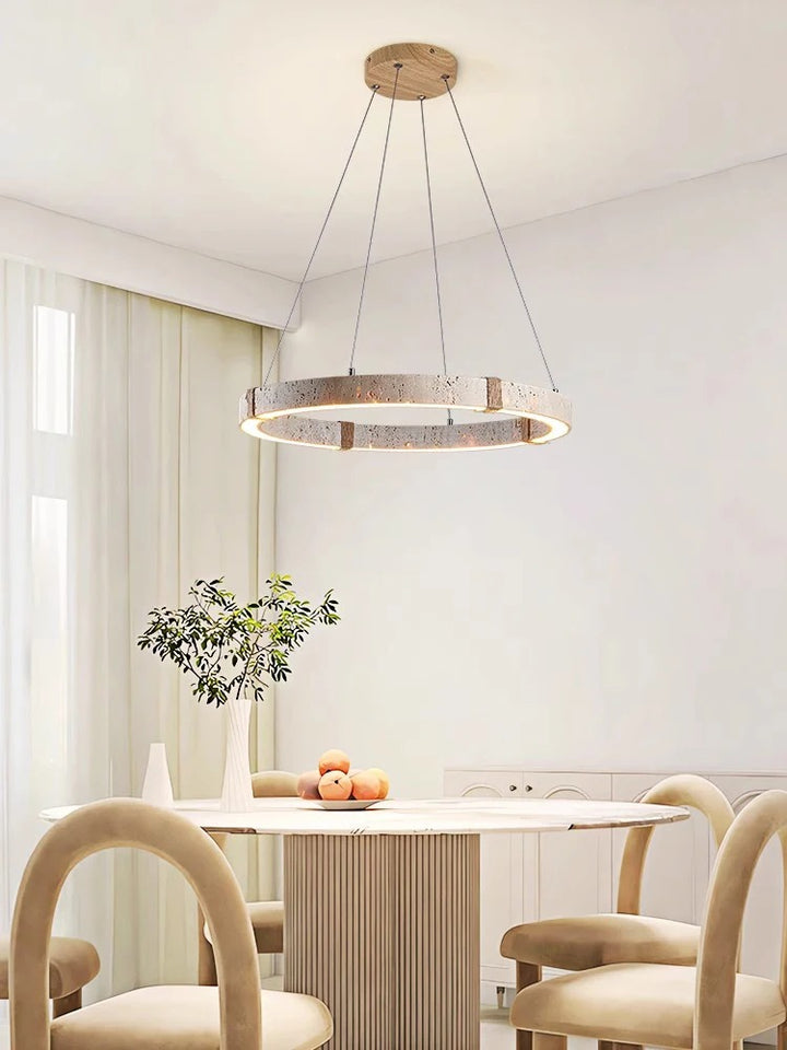 Rome™ | Kronleuchter aus Stein und Stahl
