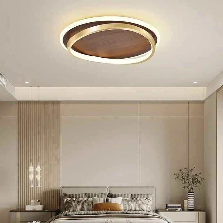 Kaia™ | Walnuss LED-Deckenleuchte