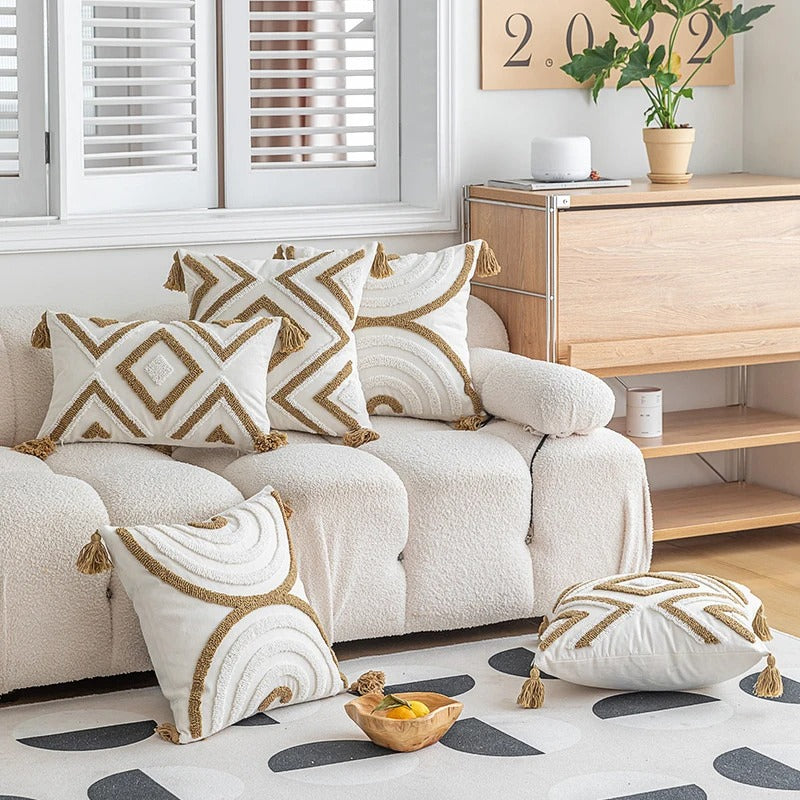Fes™ | Boho-Kissenbezug mit Tufting