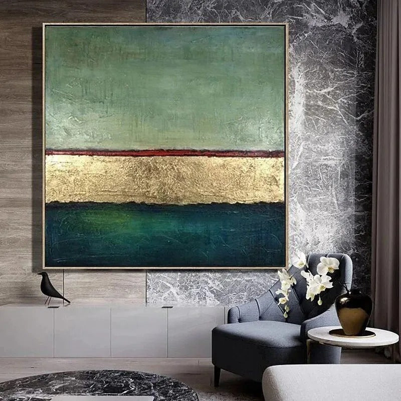 Onno™ | Moderne abstrakte Goldgeometrie-Kunst