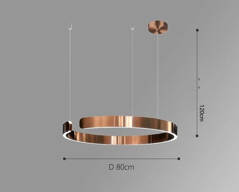 Vaya™ | Minimalistischer LED-Ring-Kronleuchter