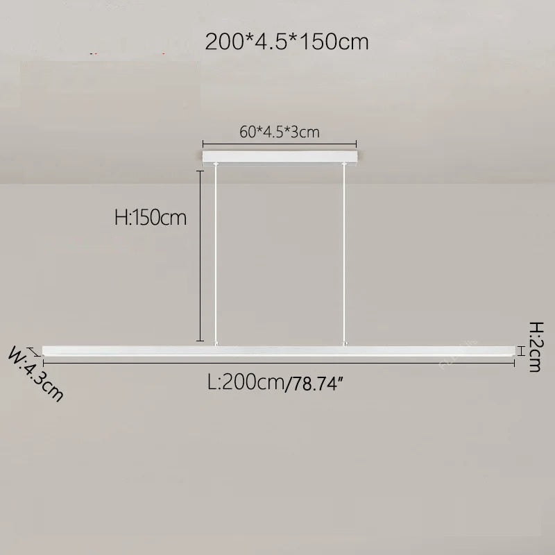 Umea™ | Minimalistische lineare Pendelleuchte