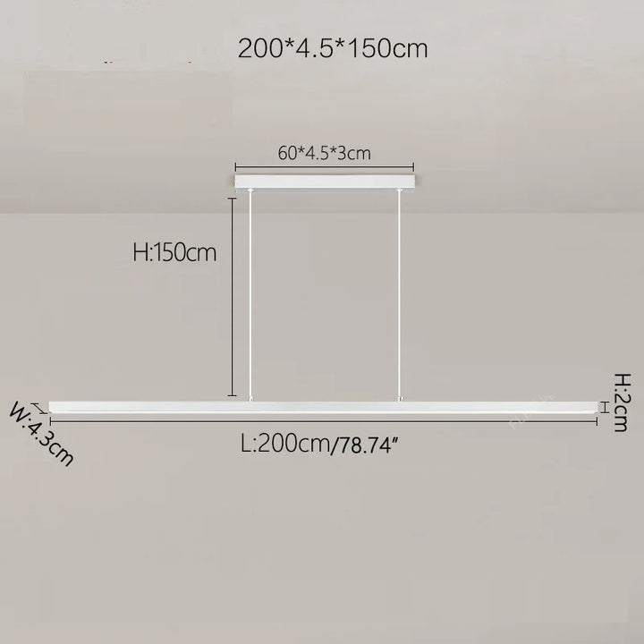 Umea™ | Minimalistische lineare Pendelleuchte