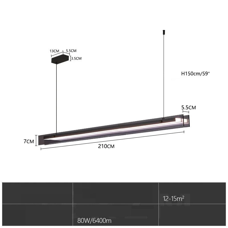 Matthis™ | Doppelschichtige LED-Glaspendelleuchte