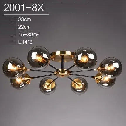 Runa™ | Moderner Glaskugel-Kronleuchter