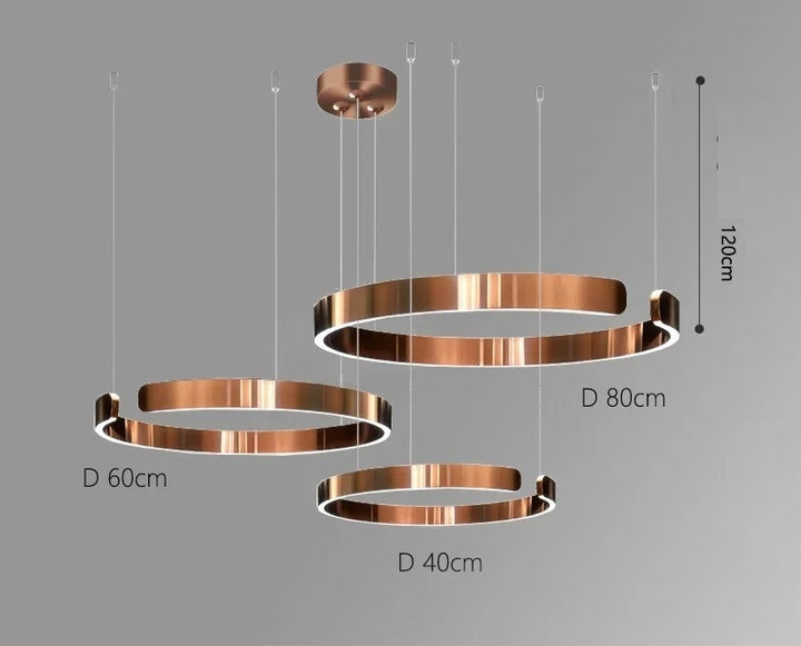 Vaya™ | Minimalistischer LED-Ring-Kronleuchter