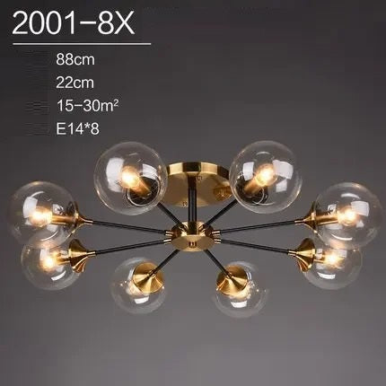 Runa™ | Moderner Glaskugel-Kronleuchter