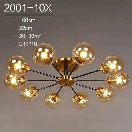 Runa™ | Moderner Glaskugel-Kronleuchter