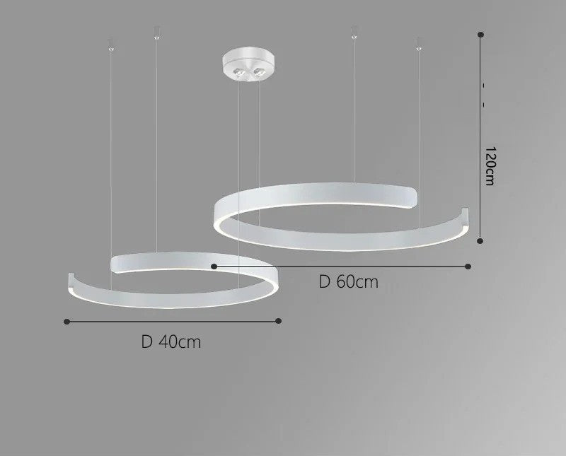 Vaya™ | Minimalistischer LED-Ring-Kronleuchter