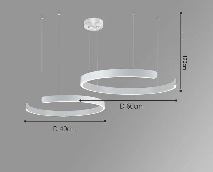 Vaya™ | Minimalistischer LED-Ring-Kronleuchter