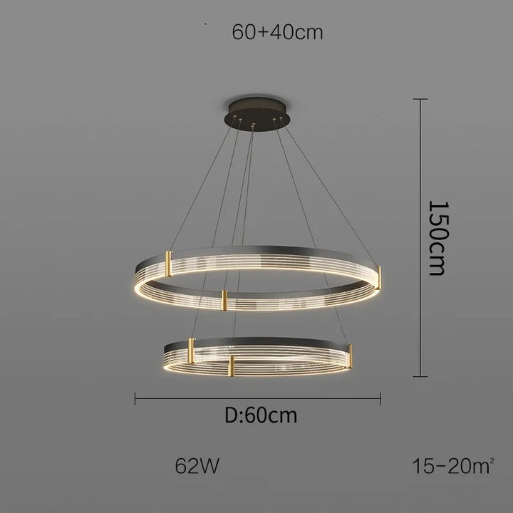 Syravon™ | Moderner runder LED-Kronleuchter