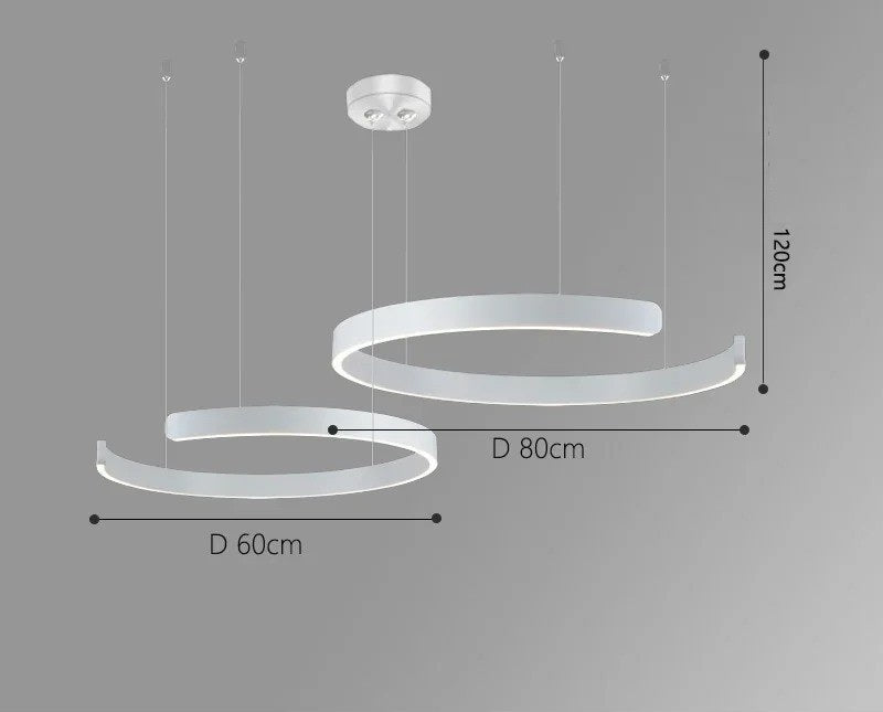 Vaya™ | Minimalistischer LED-Ring-Kronleuchter