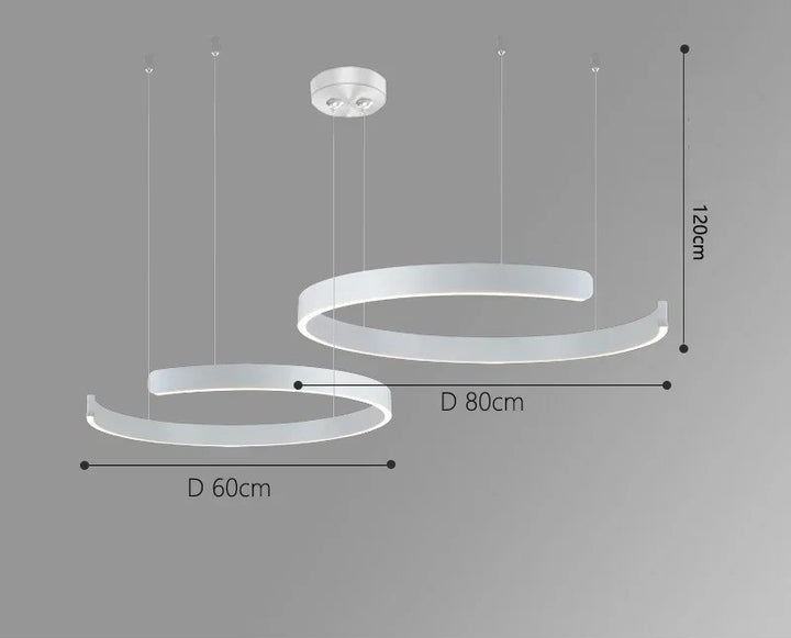 Vaya™ | Minimalistischer LED-Ring-Kronleuchter