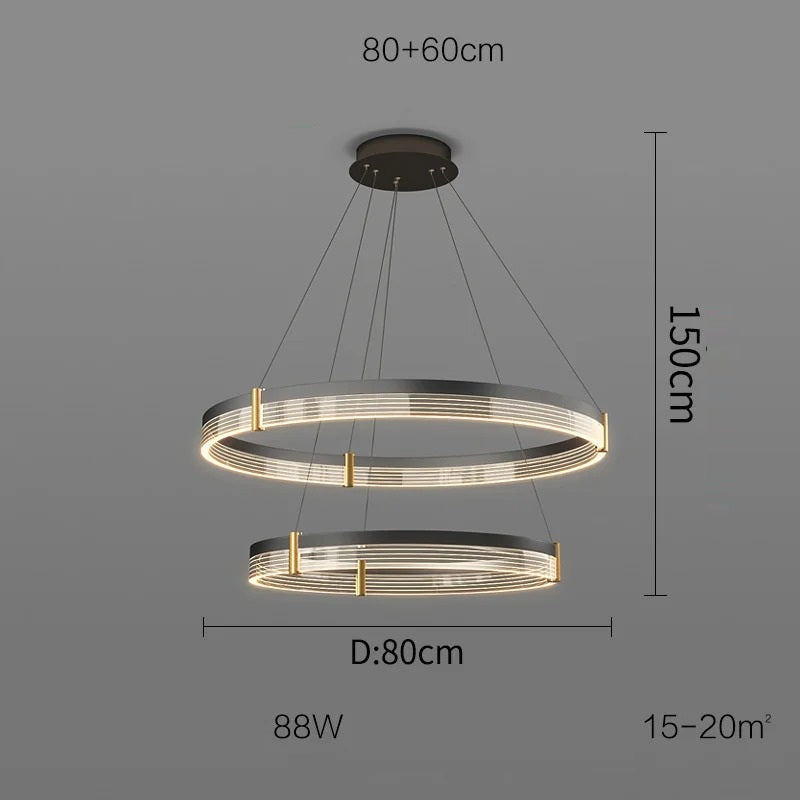 Syravon™ | Moderner runder LED-Kronleuchter