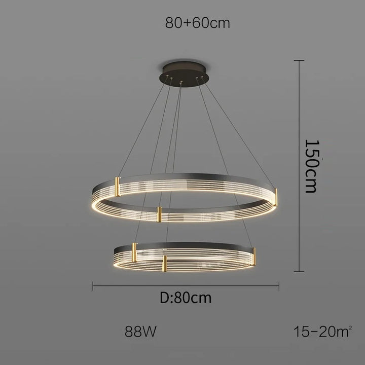 Syravon™ | Moderner runder LED-Kronleuchter