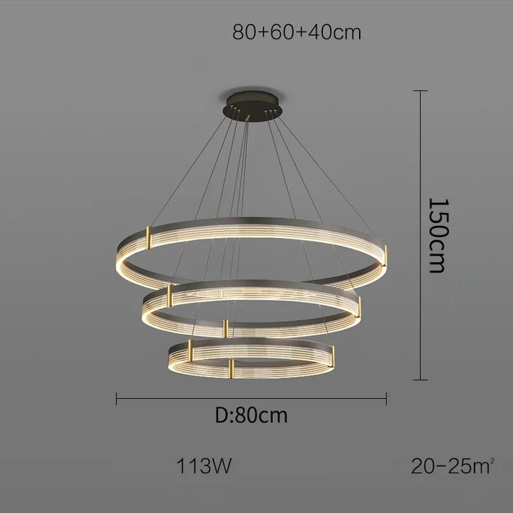 Syravon™ | Moderner runder LED-Kronleuchter