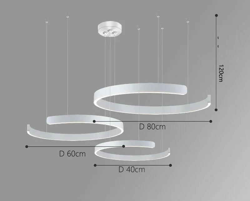 Vaya™ | Minimalistischer LED-Ring-Kronleuchter