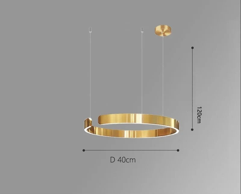 Vaya™ | Minimalistischer LED-Ring-Kronleuchter