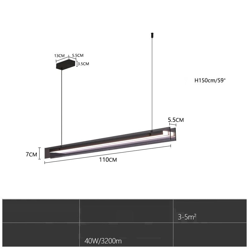 Matthis™ | Doppelschichtige LED-Glaspendelleuchte