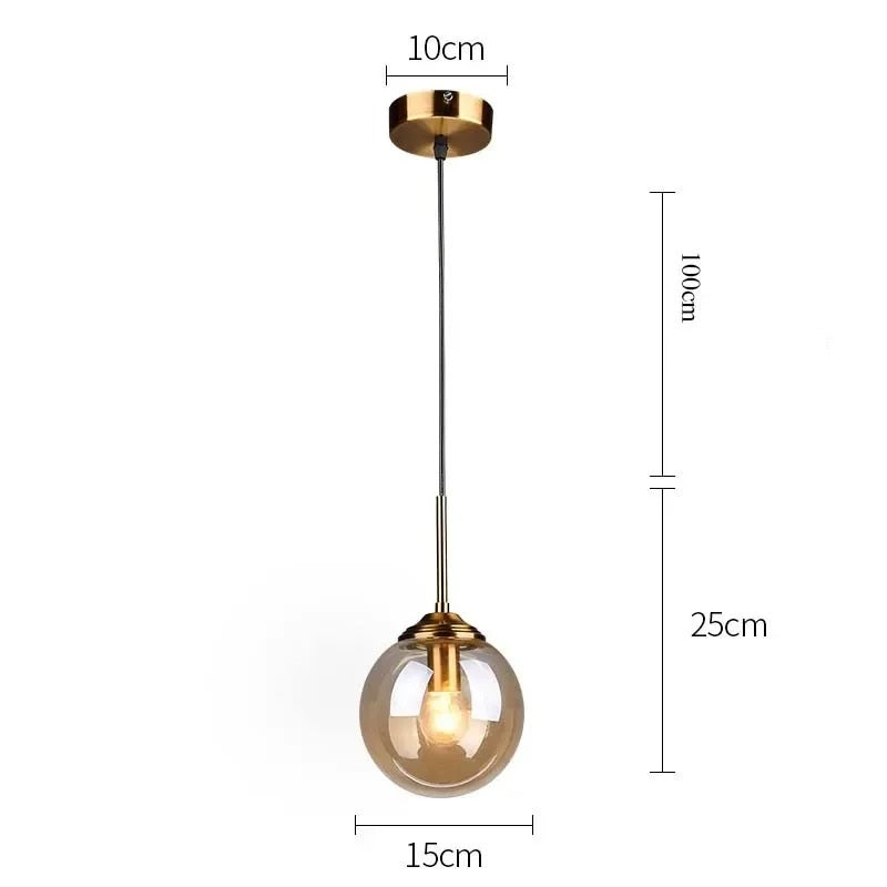 Jovian™ | Elegante Glaskugel-Hängeleuchte