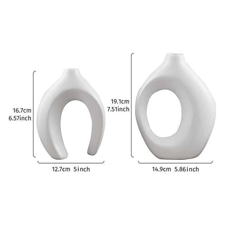 Moro™ | Bohemian Geometric Keramikvasen-Set