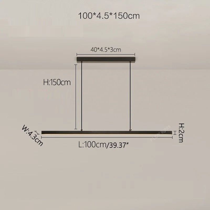 Umea™ | Minimalistische lineare Pendelleuchte