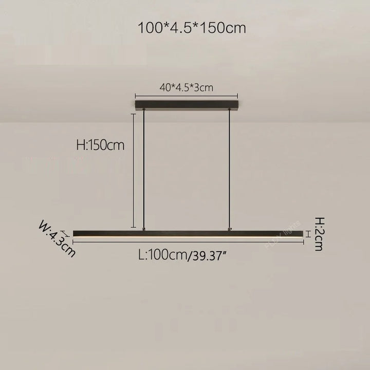 Umea™ | Minimalistische lineare Pendelleuchte