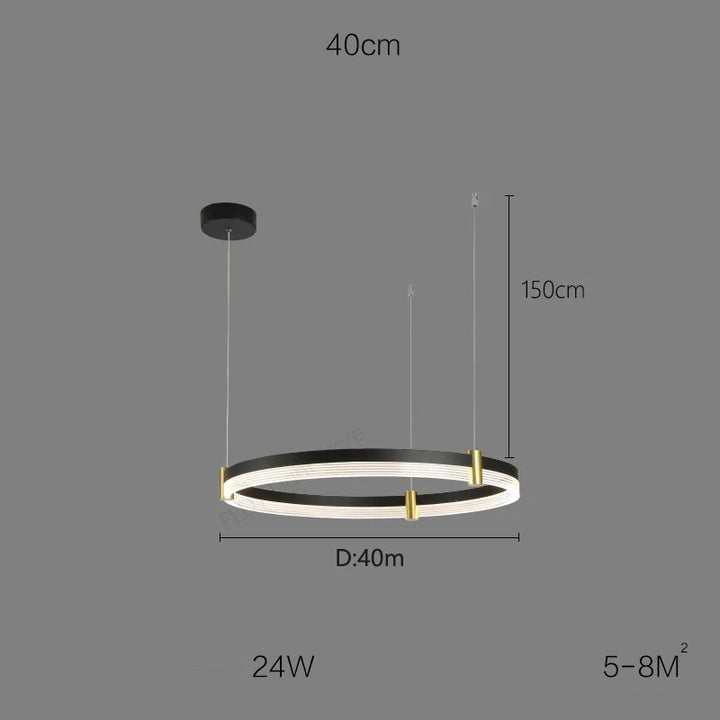 Syravon™ | Moderner runder LED-Kronleuchter