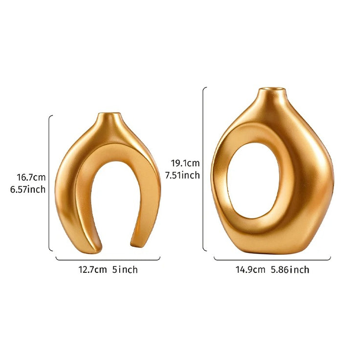 Moro™ | Bohemian Geometric Keramikvasen-Set