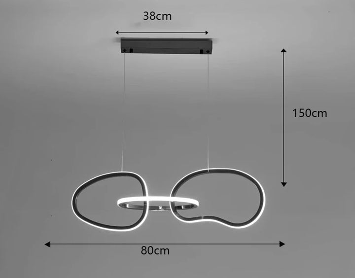 Alma™ | Verstellbarer moderner Ring-Kronleuchter