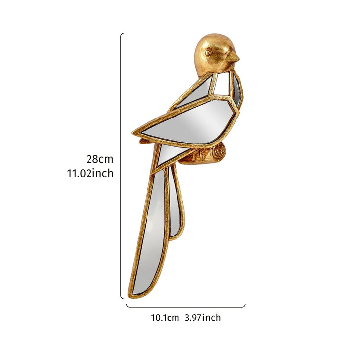 Noa™ | Verspiegelte Kolibri-Wanddekoration