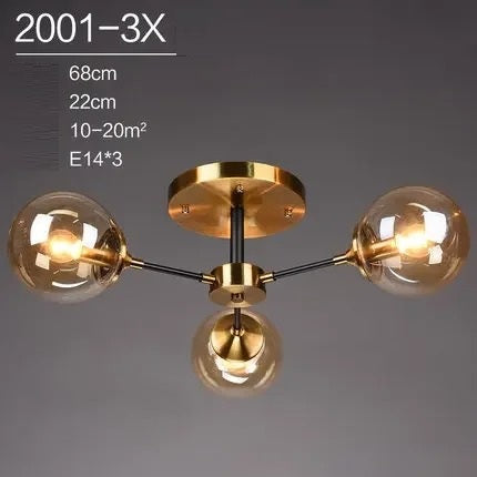 Runa™ | Moderner Glaskugel-Kronleuchter