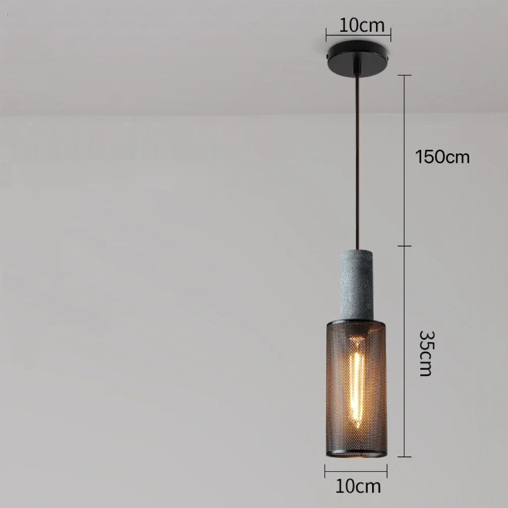 Soluvia™ | Industrielles Zement-Pendelleuchten-Set