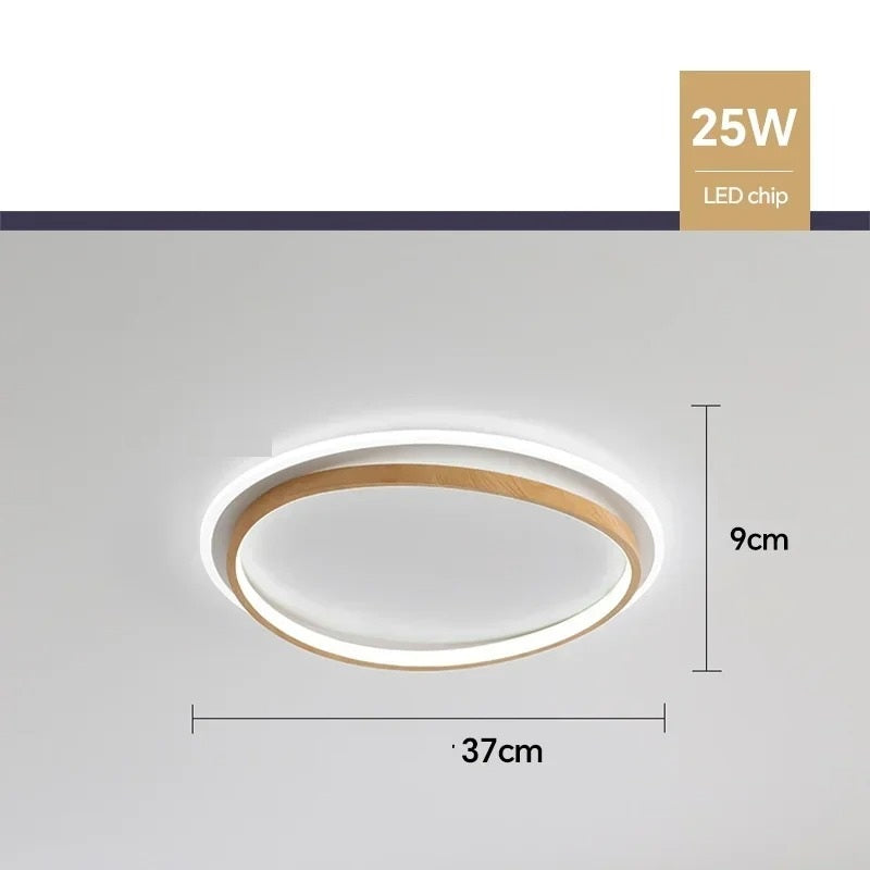 Kaia™ | Walnuss LED-Deckenleuchte