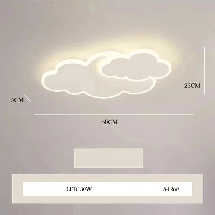 Finn™ | Verspielte Wolken-Deckenleuchte