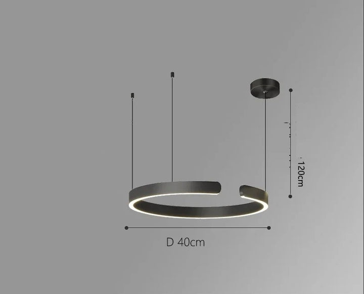 Vaya™ | Minimalistischer LED-Ring-Kronleuchter