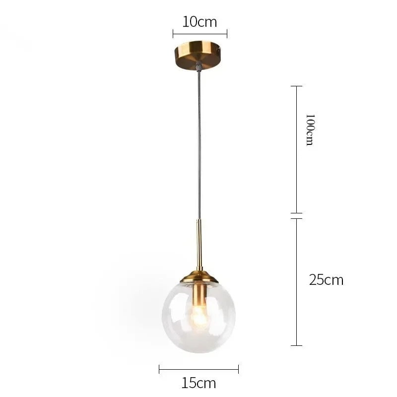 Jovian™ | Elegante Glaskugel-Hängeleuchte