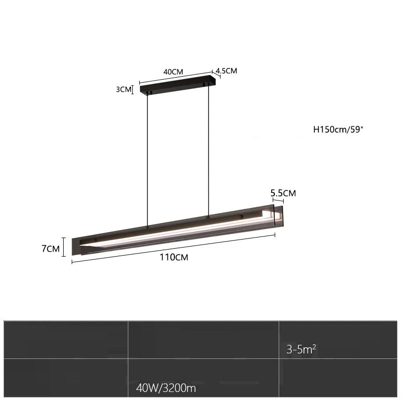 Matthis™ | Doppelschichtige LED-Glaspendelleuchte