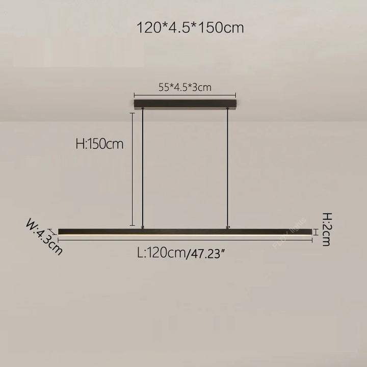 Umea™ | Minimalistische lineare Pendelleuchte