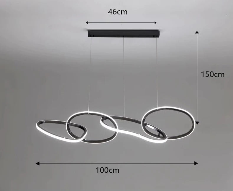 Alma™ | Verstellbarer moderner Ring-Kronleuchter