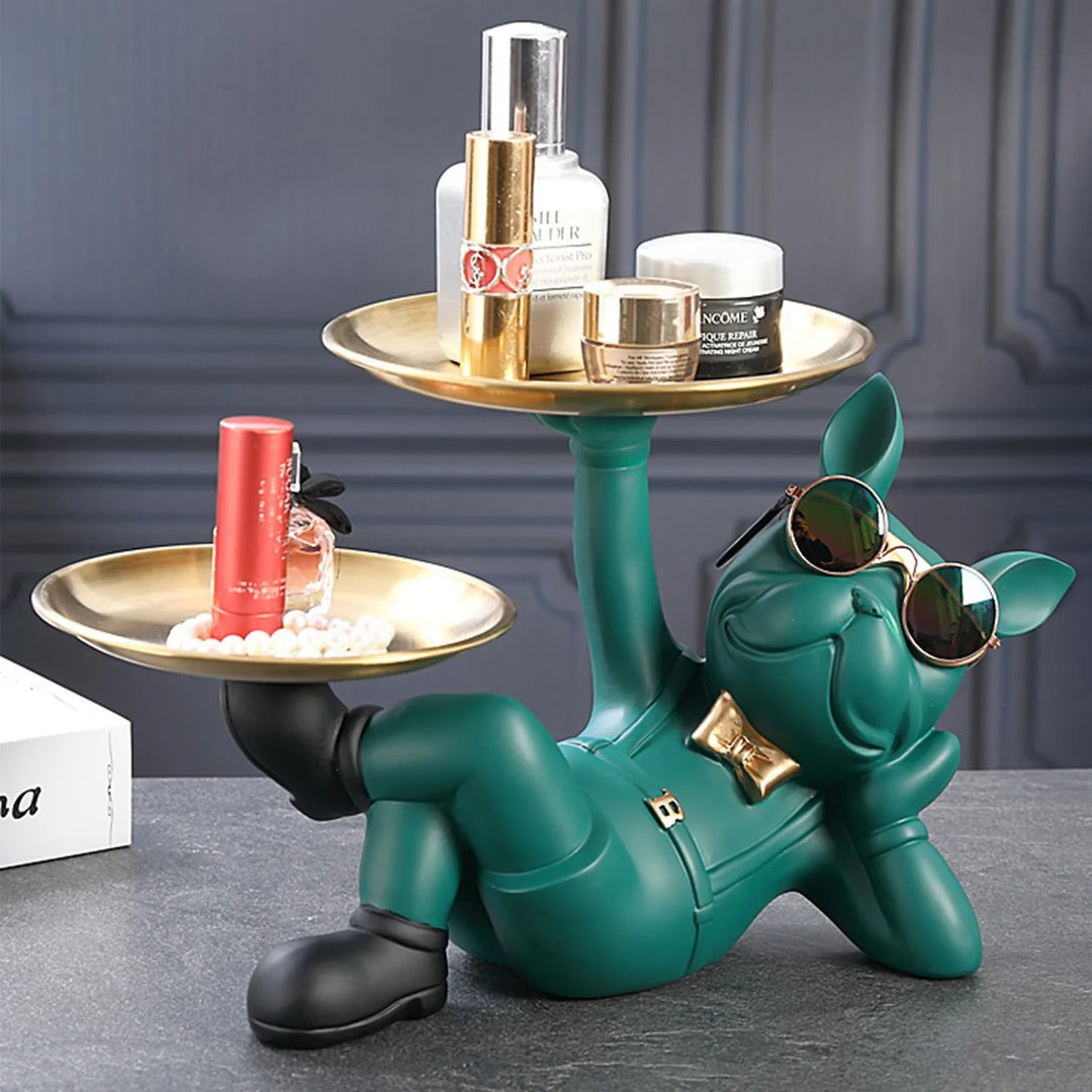Milo™ | Französische Bulldogge Butler-Statue