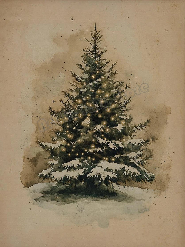 Klaus™ | Antike Weihnachtsmann-Leinwandkunst